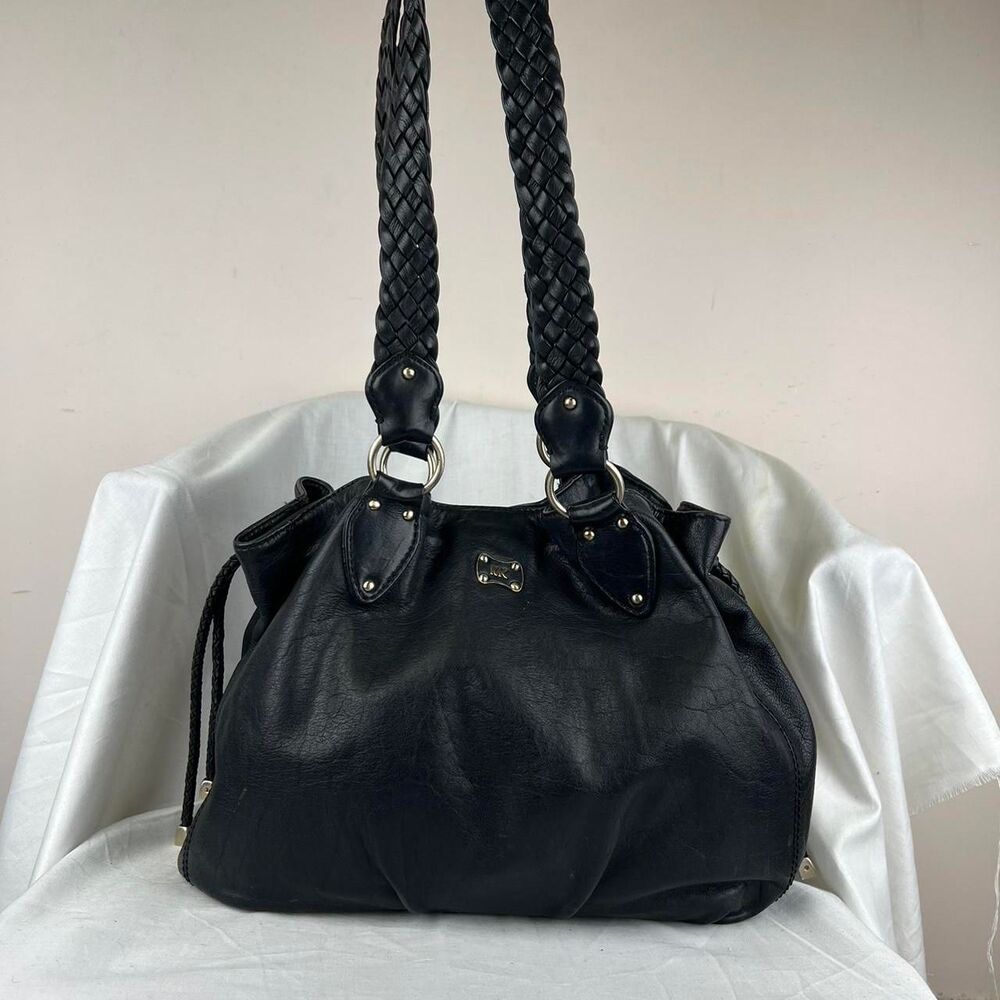 Vintage Black Michael Kors Leather Shoulder Bag